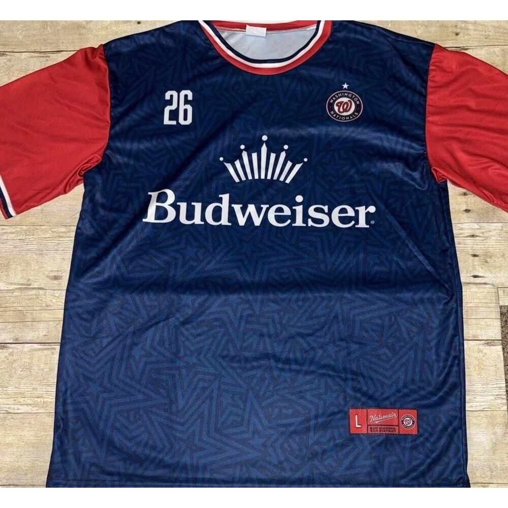Nationals Vs Phillies 2026 Budweiser Limited Edition Jersey Size L